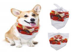 DIY Pet Burp Cloth Sublimation Blank White Triangle Neck Scarf Dog Supplies Digital Printing Bandana Fashion Bardian 4 9e7179981