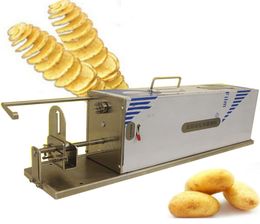 Vegetable Fruit Slicer Machine Stainless Steel Spiral Potato Machine Automatic Tornado Potato Slicer Cutter Kitchen Tools8054840