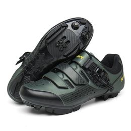 Cycling Sneaker MTB Men Sports Mountain Bike Shoes Self-locking Cleats Off Road Bicycle Boots SPD Trail Flats Clip Cycling Shoes 240518