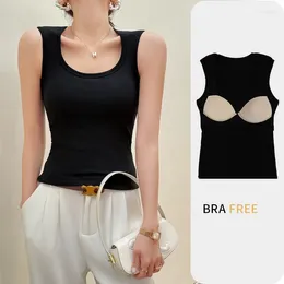 Women's Sleepwear Sleep Shirts One Piece Pyjamas Women Sexy Cotton Slim Bottoming Shirt Sleeveless Knit T-shirt Ladies Nightwear Vest