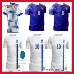 24 25 Greece soccer jerseys Home 2024 Patches 2025 White football shirts national team FORTOUNIS GIAKOUMAKIS MAVROPANOS TSIMIKAS Fan Men's Uniform