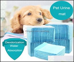 Pet Dog Cat Diaper Super Absorbent House Training Pads For Puppies Polymer Quicker Dry Healthy Mats Wholes Dh0315 Drop Deliver2949679