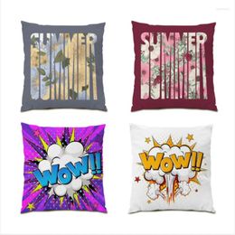 Pillow Nordic Style Cusion Cover Simple Luxury Art Covers Decorative Velvet Sofas For Living Room Decoration Letter E1211