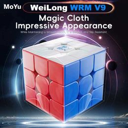 Magic Cubes MOYU WEILONG WRM V9 Maglev Ball Core 20 Magnetic Magic Cube UV 3x3 Professional 33 Speed Puzzle Toys 3x3x3 Original Cubo Magico Y240518