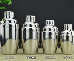 Stainless steel cocktail shaker Drink Mixer Pot Bar Tools Barware accessory 250 350 530 750ml7426647