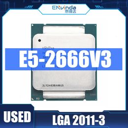 Används Intel Xeon E5 2666 V3 Processor SR1Y7 2,9 GHz 10 Core 135W Socket LGA 2011-3 CPU E5 2666V3 240506