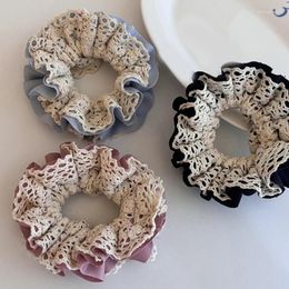 Hair Clips Delicate Hairband Elastic Scrunchies Double Layer Holder Suitable For Everyday Hairstyles