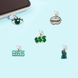 Jewellery Usd Theme 19 Cartoon Shaped Phone Dust Plug Anti Usb Type C Cell Charm For Type-C Plugs Stopper Cap Pendant New Charging Por Otpir