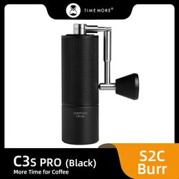 TIMEMORE Store Chestnut C3S PRO Manual Coffee Grinder Capacity 25g Hand Adjustable Steel Core Burr Send Cleaning Brush 240507