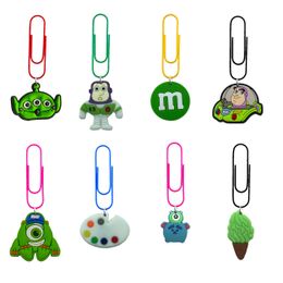 Hängen Bass Lightyear Cartoon Paper Clips Söta för barn bokmärken gåvor flickor bk sjuksköterska gåva bokmärke kläm skrivbord tillbehör statione otoit