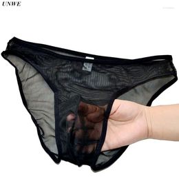 Underpants Full Transparent Mens Mesh Underwear Perspective Man Sexy Lingerie Gay Panties/Briefs M-XL