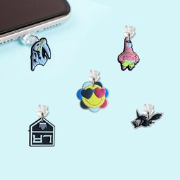 Cell Phone Straps Charms New Product Cartoon Shaped Dust Plug Anti Usb Type C Charging Port Charm For Type-C Cute Drop Delivery Otc3G Otz0Y