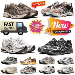 Fashion New Gel Tigers Platform Leather Running Shoes Low Womens Mens Nyc Walking Jogging Trainers White Clay Canyon Cream Black Metallic Plum Sneakers