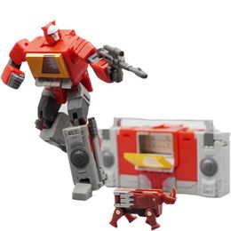 Transformation toys Robots Convert MFT MF-49 MF49 Blaster Launcher Recorder Model Pocket War Mechanical Fan Mini Action Picture Robot Toy 12cm with Box d240517