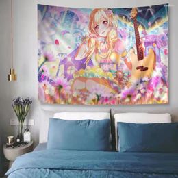 Tapestries BanG Dream Colorful Tapestry Wall Hanging Bohemian Mandala Art Decor