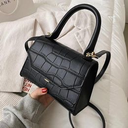 Shoulder Bags Messenger Bag Small Stone Pattern PU Leather For Women 2024 Lady Handbags Female Travel Fashion Totes