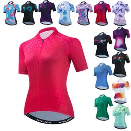 Racing Jackets Weimostar Quick Dry Cycling Jersey Women Summer Short Sleeve MTB Bike Clothing Bicycle