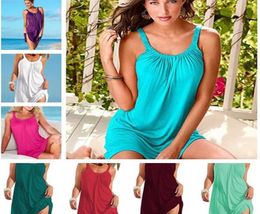 10pcs 11 colors Ladies Fashion Loose Dress Casual Flora Printed Maxi women sunmmer beach dress M1655029405