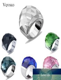 Whole Stainless Steel Wedding Ring Jewelry Supplies Fashion Big Stone Rings for women costume accessories Factory expert3101466