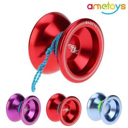 Yoyo Professional Magic Yoyo T5 Overlord Aluminium Alloy Metal Yoyo 8 Ball KK Bearing with Strands Suitable for Childrens Outdoor Sports Toys Y240518FKZK