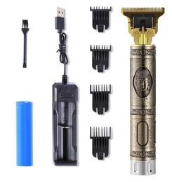 Professional Electric Vintage T9 0mm Hair Clipper Barber Beard Hair Cutting Machine For Man3044698