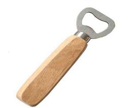 Stainless Steel Wooden Handle Red Wine Beer Bottle Opener Handheld Bartender Soda Glass Cap Openers Kitchen Bar Tools Yy2863975