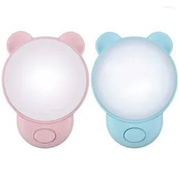 Table Lamps Promotion! Night Light Children's Socket With Switch LED Bedside Lamp For Plug Suitable Bedroom 2Pcs EU