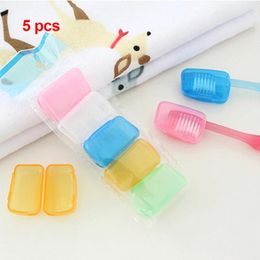 Bath Accessory Set Portable Toothbrush Head Cover Travel Hiking Camping Tooth Brush Cap Case Health Dust-proof Germproof Protector