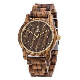 2018 Luxury Top Uwood Men's Wood Watches Men and Women Quartz Clock Fashion Casual Wooden Strap Wrist Watch Male Relogio 206D