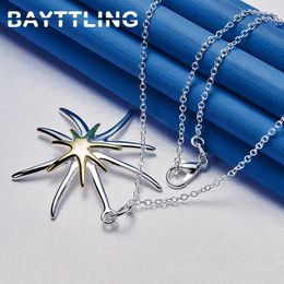 Pendants 925 Sterling Silver 16-30 Inches Star Pendant Necklace For Women Charm Luxury Engagement Wedding Jewellery Gifts