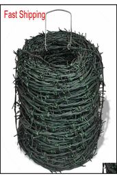 Vidaxl Barbed Wire 328039 Green Iron Barbwire Garden Patio Fencing Wires Fence U4Sx39912526