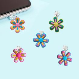 Jewelry Flower 11 Cartoon Shaped Phone Dust Plug New Type-C Usb Charging Port Anti Cute Charm For Kawaii Cell Anti-Dust Plugs Androi Otyre
