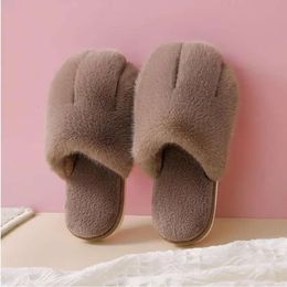 Fluff Women Sandals Chaussures White Grey Pink Womens Soft Slides Slipper Keep Warm Slippers Shoe 18c s s