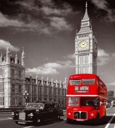 Direct Selling London Bus With Big Ben Cityscape Home Wall Decor Canvas Picture Art Unframed Landscape Hd Print Painting Arts7156660