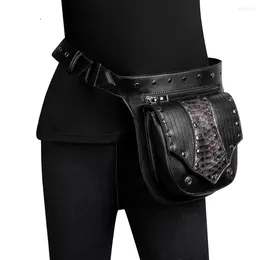 Waist Bags Vintage Steampunk Bag Retro Rock Gothic Goth Shoulder Packs Victorian Style Women Men Leg Fanny Belt