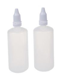 Pack of 50 Plastic LDPE Squeezable Dropper Bottles Eye Liquid Empty New 100ml capacity261J7147474