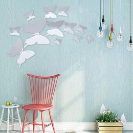 Wall Stickers 12pcs Wedding With Magnet Fridge Living Room DIY Decals Laptop Home Decor Removable Sticker Window Bedroom PVC 3D Butterfly