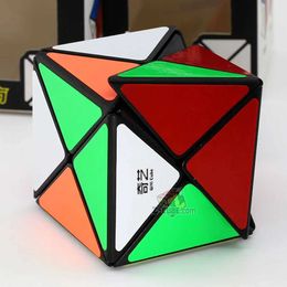 Magic Cubes Magic Cube Puzzle QiYi 3x3 X Dino Cubo Mgico Special Shape Professional Wisdom Speed Cubing Player Educational Toys Game Gift Y240518