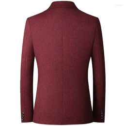 Men's Suits 2024 Red Suit Jacket Fashion Slim Dress Coat Blue Grey Yellow Blazers M-5XL