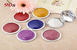 Makeup Mirror Pocket Mini Portable Travel Magnifying Mirror Make Up Vanity Small Compact Gem Mirrors Drop 20186300492