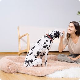 개 침대 대형 크기의 개, 푹신한 소파 덮개, 가구 보호기를위한 세척 가능한 개 매트, 소형, 중간 및 대형 개와 고양이에게 적합합니다.