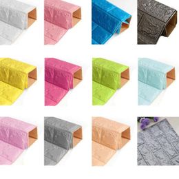 Wall Stickers PE Foam 3D DIY Self Adhesive Panels Brick Texture Home Decor Nursery School Decorations