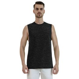 Lu Shirt Men Summer Tee Tops men's sports vest outdoor running workout exercise T-shirt casual breathable quick-drying top