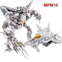 Transformation toys Robots 28CM conversion movie MPM10 MPM-10 KO Starscream Air Force Red Spider SS zoom airplane PVC action diagram model robot toy d240517