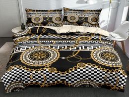 Bedding Sets 3D Luxury Baroque Circle Duvet Cover Set Custom Design Comforter Twin Queen King Size 265x230cm Bed Linen Bedrooms8714311