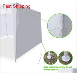 10 X 20039 Outdoor Gazebo Party Tent W 6 Side Walls Wedding Canopy Cater Events Hzipt1006673