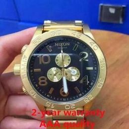 2019 new classic fashion free shipping New CHRONO NIXO 51-30 Chrono All Gold Chronograph Mens Watch A083 A083-011 Watch 2712