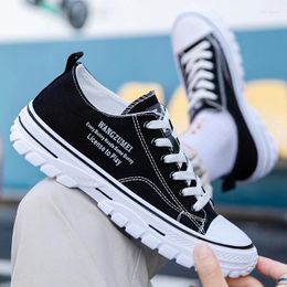 Casual Shoes 2024 Spring Lightweight Breathable Low-top Sneakers Fashion Canvas Korean Version Trend Men's