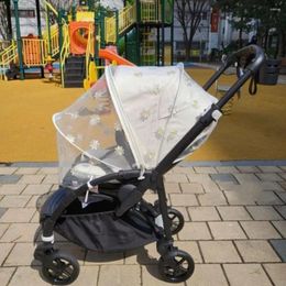 Stroller Parts Carriage Full Cover Daisy Mosquito Net Baby Accessories Flower Pushchair Zipper Curtain Summer Mesh Canopy