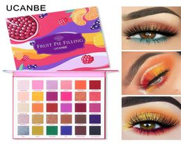 UCANBE 30 Colours Fruit Pie Filling Eye Shadow Palette Makeup Kit Vibrant Bright Glitter Shimmer Matte Shades Pigment Eyeshadow3621706